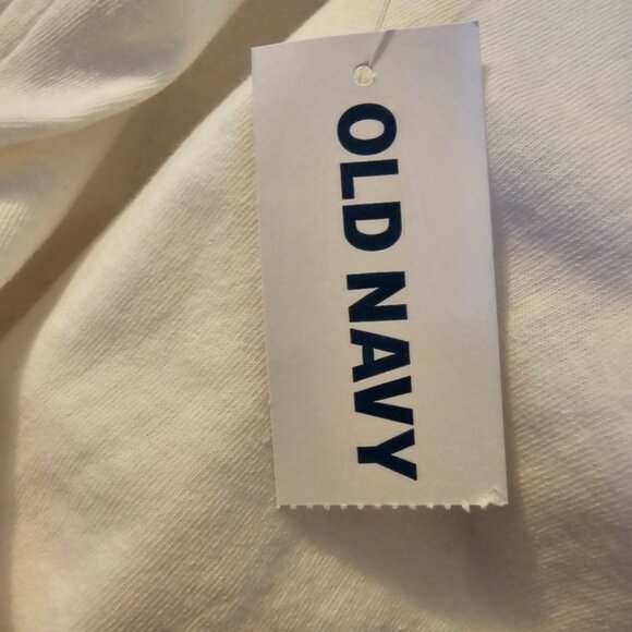 White Old Navy Women's Maternity " Strong Mama"  Graphic Side-Shirred T-Shirt - Picture 6 of 7